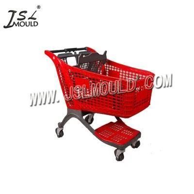 High Quality Supermarket Plastic Shopping Cart Mould