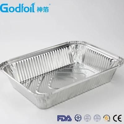 Take-Away Smoothwall Aluminium Foil Container/Baking Plate/Beautiful Tray with Lid