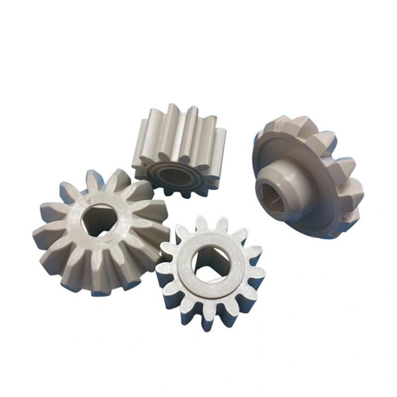 Black Plastic Nylon Tooth Gear Design Drawings Customized CNC Machined High Precision PA6 Double Spur Gear