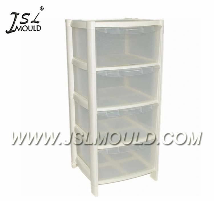 Injection Plastic Rattan Design 4 Drawers Cabinet Mould