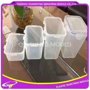 Plastic Square Microwave High Polish Transparent Seal Container Mold