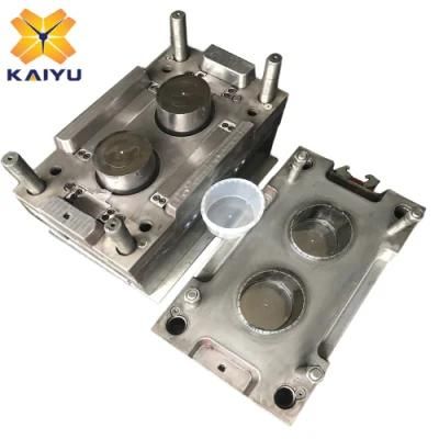 2 Cavity Thin Wall Mould Anti-Theft Structure Food Bucket Injection Mold