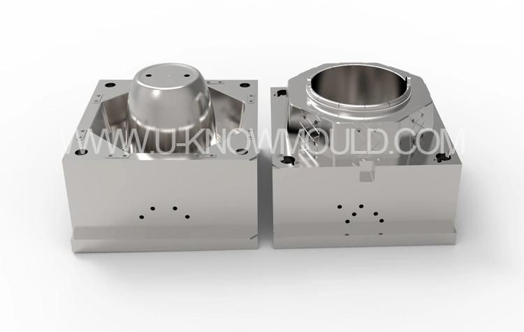 Portable Plastic Beach Toy Bucket Injection Mould with Handle Fishing Bucket Mold