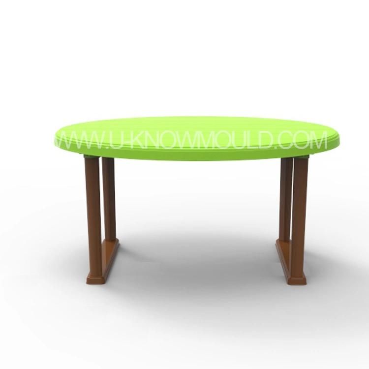 Plastic Dining Table Mould/Plastic Table Mold with Steel Leg