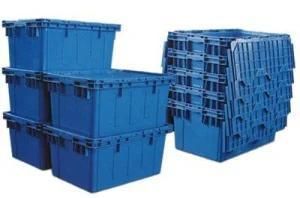 Plastic Injection Molding Plastic Nestable Tote Box Bin Container for Logistics
