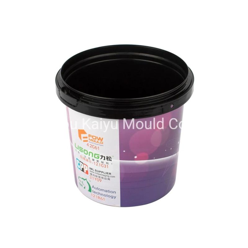 20L Plastic Barrel Mold Iml Injection Bucket Mould for High Speed Injection Machine