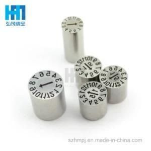 Die Casting Date Marked Pin / Date Code Insert / Date Stamps for Plastic Injection Mold