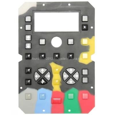 Key Control Overlay Silicone Rubber Button Keypad