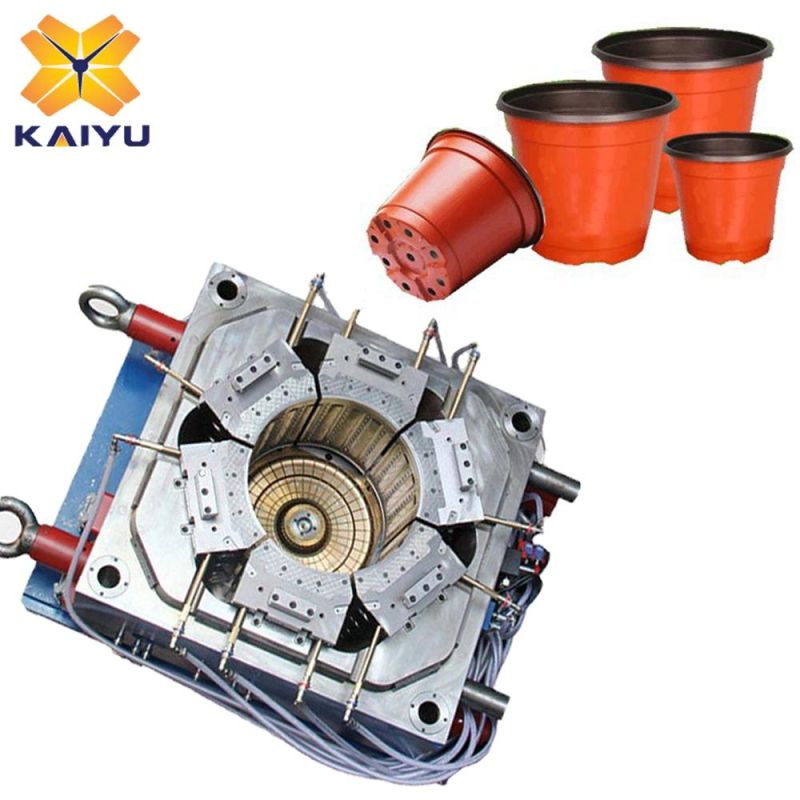 OEM Plastic Injection Molding for Plastic Plant Flower Pot Mould