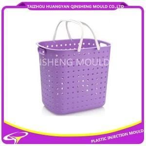 Plastic Shopping for Injection Basket Mould with Handle
