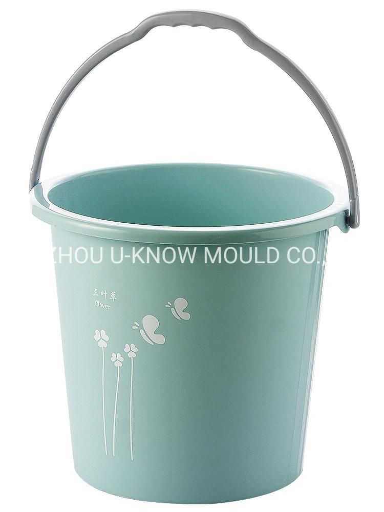 2 Cavities Wash Bucket Injection Mould with Lid Bucket Mold