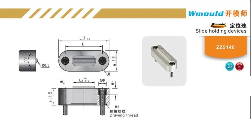 Plastic Injection Mold Parts Maker Rapid Tooling Die Casting Slide Holding Devices