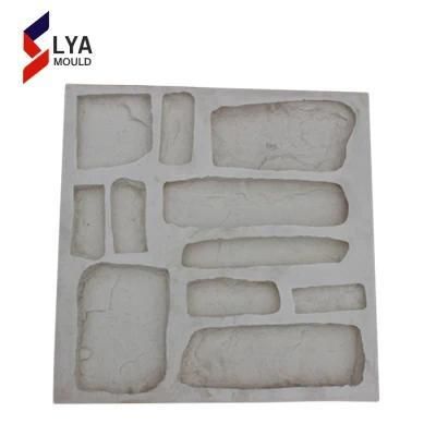 Silicone Rubber Concrete Form Polyurethane Artificial Stone Wall Molds