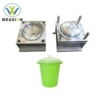 Hot Selling 25L Customized High Quality Plastic Dustbin Lid Mould