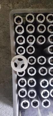 1.85g/cm3 Inside Coated Round Gear Hexagon Graphite for Continuous Casting Brass
