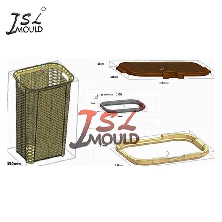 Taizhou Injection Plastic Rattan Laundry Basket Mould