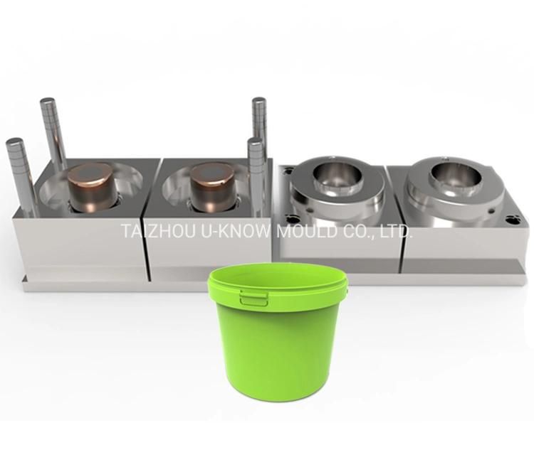 High Quality Painting Pail Injection Mould with Lid Paint Bucket Mold