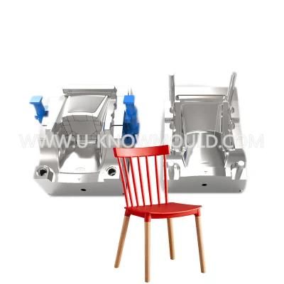 Assembly Wood Leg Mould Colourful Plastic Dining Chair Mold Maker