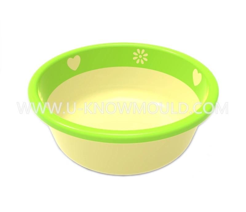 Double Colour Round Basin Injection Mould Landury Basin Mold