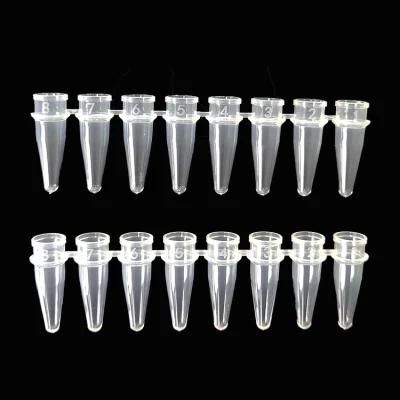 0.2ml 8 PCR Plastic Tube Test Medical Laboratory Consumables