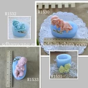 3D Handmade Silicone Sleeping Baby Soap Molds