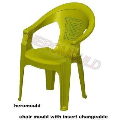 Plastic Injection Mold Plastic Chair Mould Plastic Arm Chair Mould with Insert Changeable ...