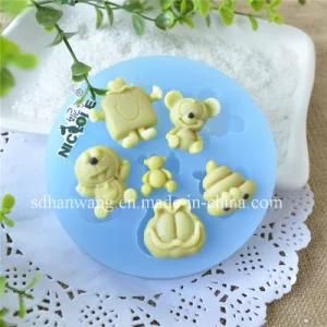 Cartoon Animal Shape Handmade Candy Chocolate Fondant Silicon Moulds