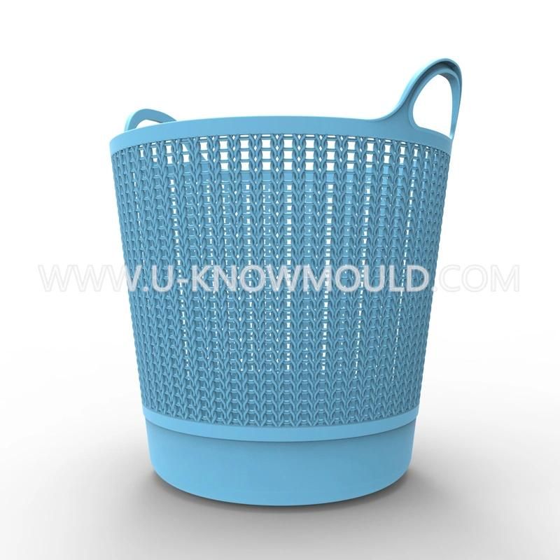High Quality Landury Basket Injection Mould/Plastic Rattan Landury Basket Mold