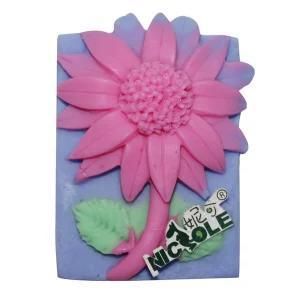 R1437 Square Chrysanthemum Silicone Soap Mold