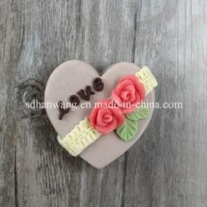 R0064 Rose on Heart Silicone Molds for Chocolate and Soap Making