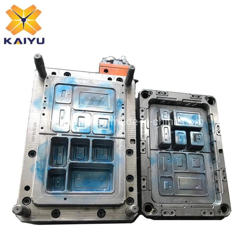 Lunch Box with 5 Holes Flip-Top Structure Mold Making in Huangyan