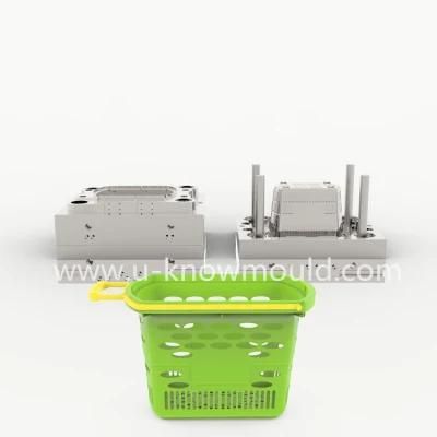 Plastic Shopping Basket Injection Mould with Handle Basket Mold