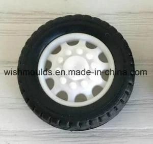 Plastic Overmould Toy Wheel, Injection Plastic Mould OEM