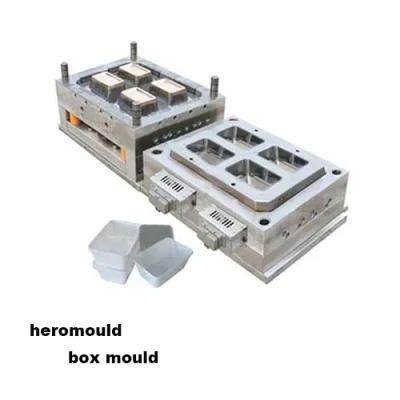 Plastic Injection Mould Plastic 4 Cavity Square Fresh Box Mould Plastic Lunch Box Mould ...