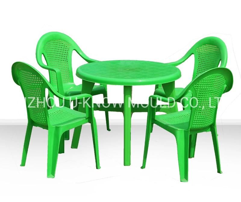 Plastic Table Injection Mould Chairs Mold with Steel Leg