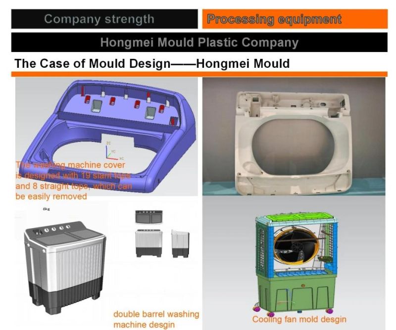 Hongmei Plastic Mould Washing Machine Mould, Air Conditioning Mould, Plastic Injection Mould for Household Air Cooler, Home Appliance Mould