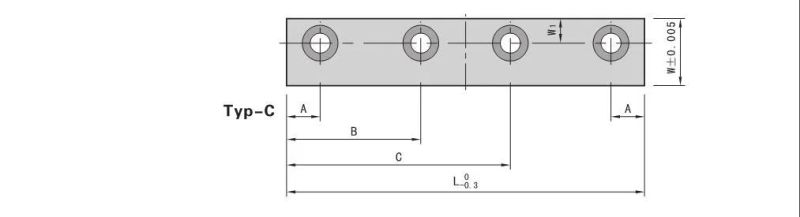 Ggrs JIS Standard Plastic Injection Molding Parts Guide Strips