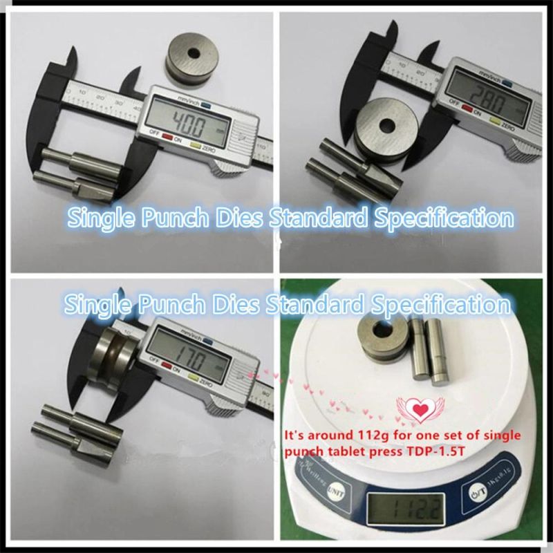 Tdp1.5 Tdp5 Dies Single Punch Pill Press Tungsten Carbide Die Punching Die Making Customized-Shaped Tablets