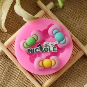 F0448 Bow Fondant Sugar Paste Chocolate Cake Decor Clay Craft Silicone Baking Mold