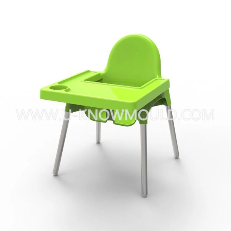 Plastic Metal Leg Chair Injection Mould Chair Mold in Taizhou