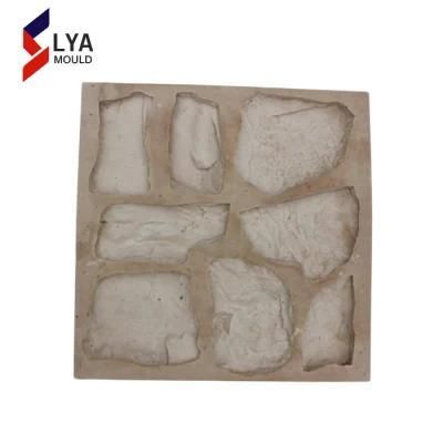 Artificial Wall Panels Stone Silicon Rubber Plastic Paver Mould