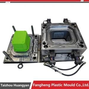 Plastic Injection Rattan Storage Container Box Mould with Handle
