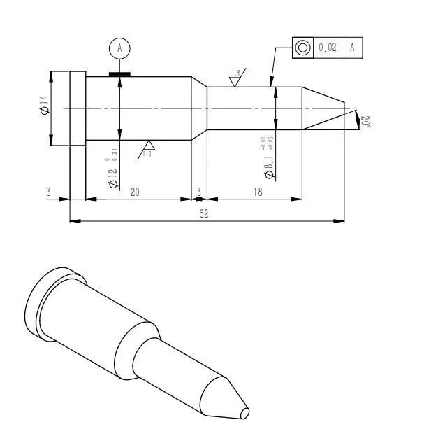 Gw Carbide-Tungsten Carbide Location Pins for Automatic System