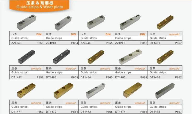 Dt1451 Plastic Injection Mold Components Oil-Free Plain Guide Strips
