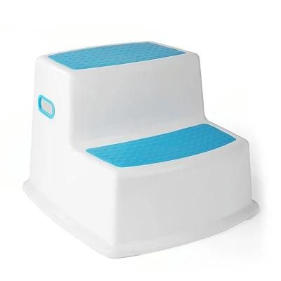 Large Plastic Soft-Grip Potty Training 2 Step Stool for Kids