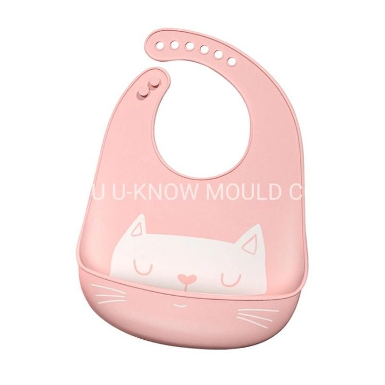 New Design Baby Waterproof Bib Injection Mould Plastic Kids Bid Mold