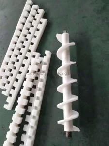 Custom Industrial Design Rapid Prototype Machined Nylon Plastic Spiral Screw Rod