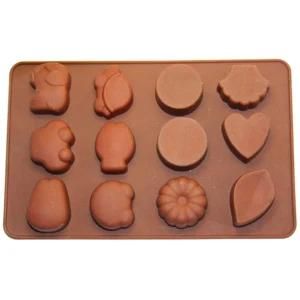 Different Shape Silicone Chocolate Molds Multi Cavity Silicon Chocolate Moulds B0027
