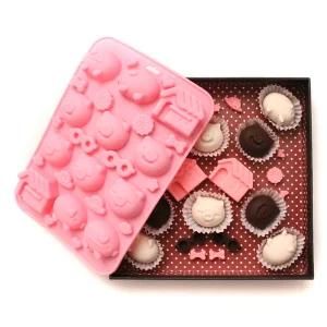 B0159 Nicole Set Different Cartoon Silicone Chocolate Molds (B0159)