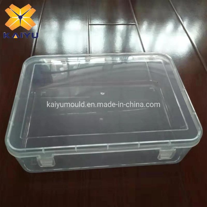 Storage Container Molding Injection Mould for Transparent Box with Flip-Top Cover